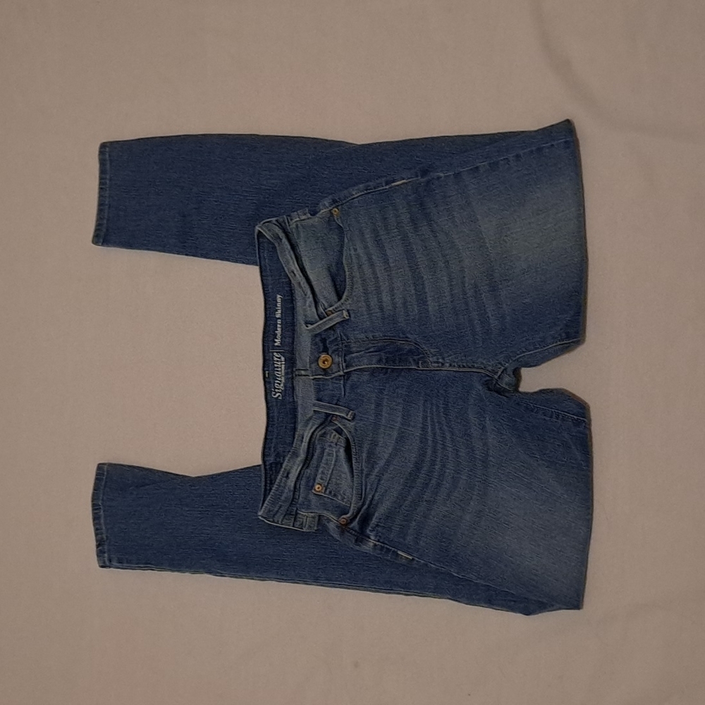 Levi's Signature Mid-Rise Modern Dark Wash Skinny  Jeans Size 6